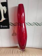66cm grote rode vintage design vaas, Antiek en Kunst, Ophalen