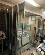Glazen Vitrinekast met Metalen Frame - Winkel/Museum Inricht, Huis en Inrichting, Kasten | Vitrinekasten, Ophalen of Verzenden