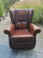 Leren Fauteuil - Comfortabel, Huis en Inrichting, Fauteuils, Gebruikt, Klassiek, Ophalen of Verzenden, 50 tot 75 cm