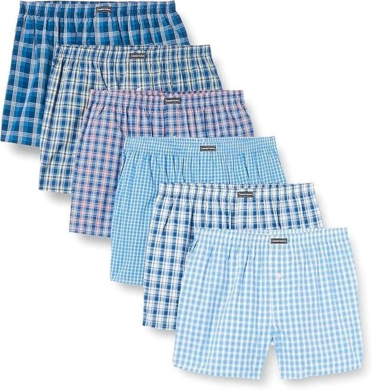 6-pack Lower East boxershort 100% katoen ondergoed L en M, Kleding | Heren, Ondergoed, Boxer, Zwart, Ophalen of Verzenden