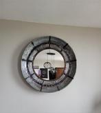 Industriële Spiegel - 90cm Diameter, Ophalen, Rond, Zo goed als nieuw, 75 tot 100 cm