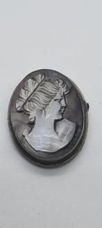Zilveren Broche/Hanger - camee, Sieraden, Tassen en Uiterlijk, Broches, Ophalen of Verzenden