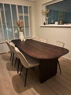 Japandi Eettafel Acaciahout Donkerbruin, Huis en Inrichting, Tafels | Eettafels, Ophalen, Japandi, 100 tot 150 cm, Eikenhout