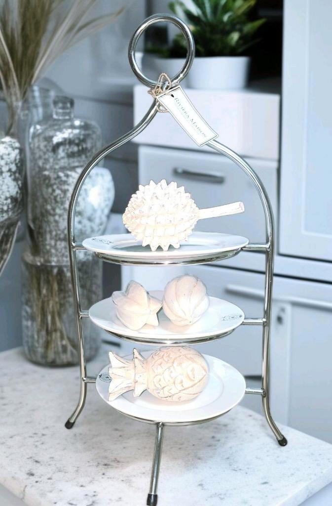 Nieuw rivièra maison stand & 3 pcs RM plate ( fruit kado ), Huis en Inrichting, Woonaccessoires | Etagères, Nieuw, Ophalen of Verzenden