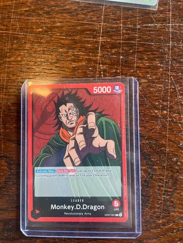 One Piece Monkey D. Dragon OP07-001 Foil Leader (500 Years) beschikbaar voor biedingen