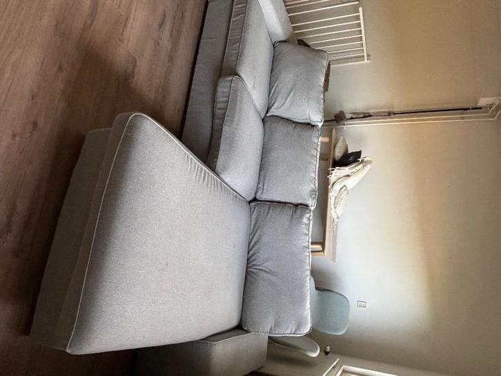 MOET WEG Ikea Kivik 3-zitsbank met chaise longue - Lichtgrij, Huis en Inrichting, Banken | Sofa's en Chaises Longues, Gebruikt