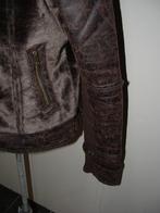 Gaaf! Geisha bruine leder - look jas jack maat S, Kleding | Dames, Jassen | Winter, Geisha, Ophalen of Verzenden, Gedragen, Bruin