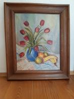 Schilderij stilleven in houten lijst. Moet weg, Ophalen