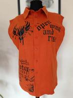 Mouwloos shirt kleur oranje maat L merk MSY JNS, Maat 52/54 (L), Overige typen, Oranje, Ophalen of Verzenden