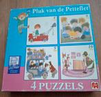 4 puzzels Pluk van de Petteflet v.a. 3 jr, Ophalen, Gebruikt