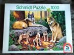Puzzel familie Wolf / Wolven ( 1000 stukjes ), Ophalen of Verzenden, 500 t/m 1500 stukjes, Zo goed als nieuw
