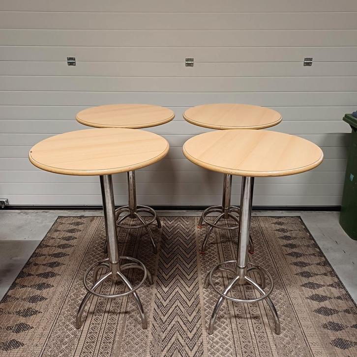 4 x statafels hangtafel horeca café partij gebruikte tafels, Huis en Inrichting, Tafels | Statafels, Gebruikt, Ophalen