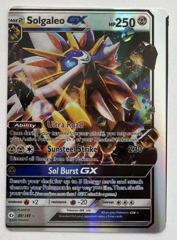 Pokémon kaart - Solgaleo GX 89/149 Misprint - Sun and Moon beschikbaar voor biedingen