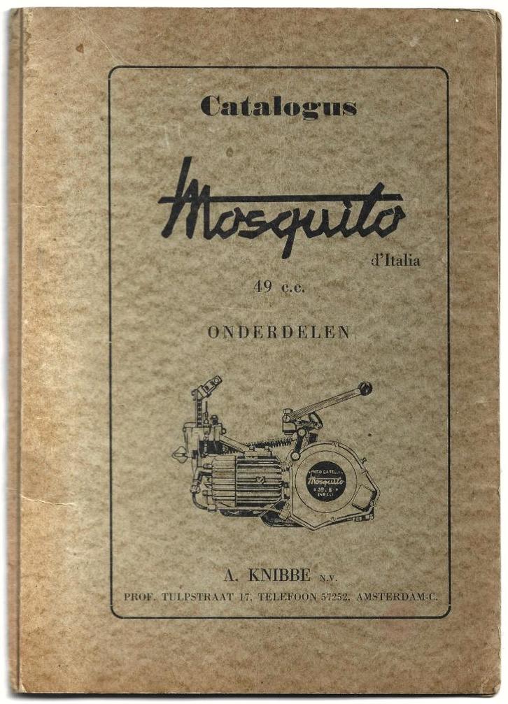 Mosquito d'Italia 49 cc onderdelenlijst hulprijwielmotor, Fietsen en Brommers, Handleidingen en Instructieboekjes, Ophalen of Verzenden