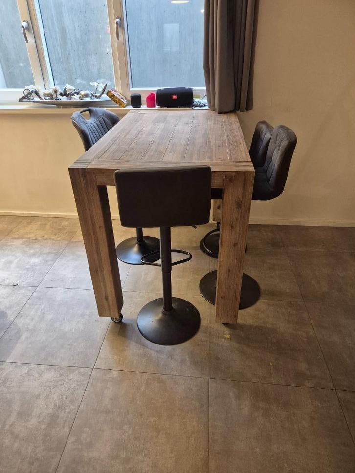 Stoere, stevige bar op wielen!, Huis en Inrichting, Barren, Zo goed als nieuw, Ophalen