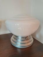 Gispen stijl plafondlamp met opaline glas, Antiek en Kunst, Ophalen