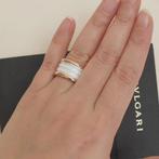 Bvlgari B Zero 1 ring, Sieraden, Tassen en Uiterlijk, Ringen, Gebruikt, 19 tot 20, Wit, Ophalen of Verzenden