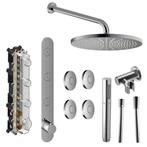 Hotbath Cobber Regendouche Inbouwset met 3 Pushbuttons, Niet ingevuld, Niet ingevuld, Nieuw, Ophalen of Verzenden