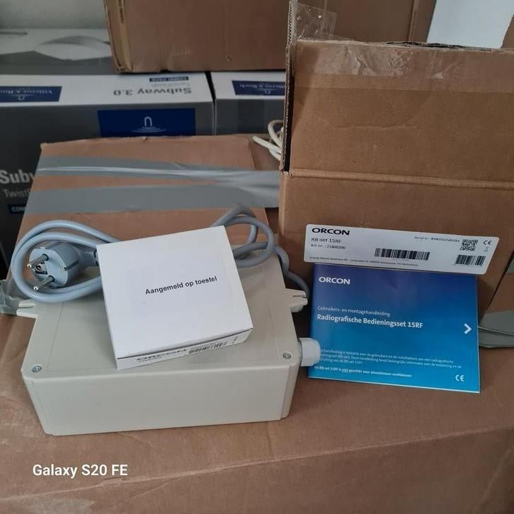 Nieuwe Orcon radiografische bedieningsset RB-15RF., Doe-het-zelf en Verbouw, Ventilatie en Afzuiging, Ophalen, Nieuw, Ventilator