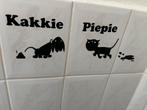 Kakkie en piepie wc /badkamer stickers, Ophalen of Verzenden, Nieuw, Overige typen