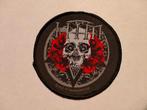 HIM 2007 ronde logo patch embleem gothic metal rock, Ophalen of Verzenden, Gebruikt, Kleding