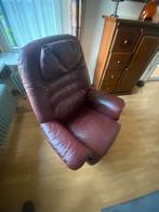 Leren Relaxfauteuil, Ophalen, Gebruikt, Minder dan 75 cm, Leer