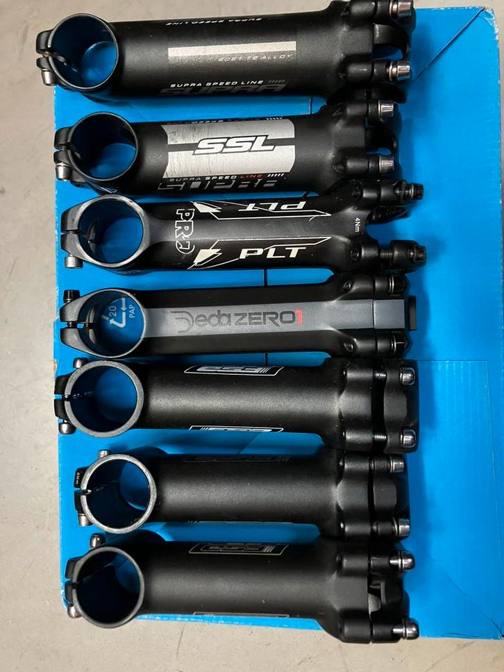 Stuurpennen, stuurnok, stem, diverse 110-130 mm, Fietsen en Brommers, Fietsonderdelen, Zo goed als nieuw, Racefiets, Stuur, Ophalen of Verzenden