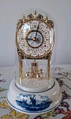 Kaller Pendule onder stolp delfts blauw, Ophalen of Verzenden
