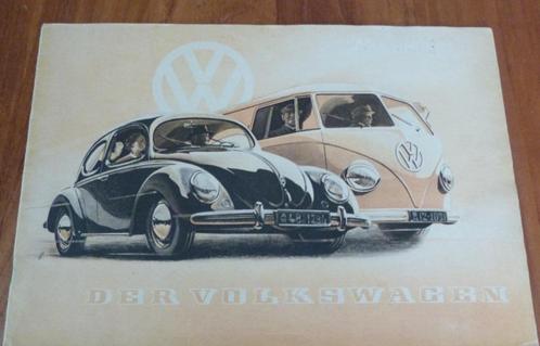 Folder VOLKSWAGEN 02/1951 Bril Kever/ Cabriolet/ Transporter, Boeken, Auto's | Folders en Tijdschriften, Zo goed als nieuw, Volkswagen