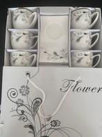 Nieuwe porseleinen kopjesset – 6 delig met schoteltjes, Ophalen, Nieuw, Overige stijlen, Kop(pen) en/of Schotel(s)