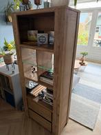 Boekenkast grijs eikenhout, Huis en Inrichting, Ophalen, 50 tot 100 cm, Zo goed als nieuw, Met lade(s)