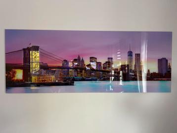Glas schilderij: Brug in Amerika beschikbaar voor biedingen
