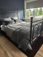 Mooi industrieel bed, Huis en Inrichting, Tweepersoons, Zo goed als nieuw, 200 cm, Metaal