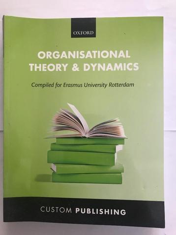 Organisational Theory & Dynamics, EUR, 2021 beschikbaar voor biedingen