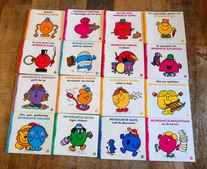 Meneertje boekjes van Roger Hargreaves, 16 stuks Emté, Boeken, Kinderboeken | Kleuters, Zo goed als nieuw, Fictie algemeen, Ophalen of Verzenden