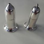 Silverplated Engels peper- en zoutstel, Antiek en Kunst, Antiek | Goud en Zilver, Ophalen of Verzenden
