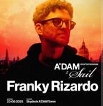 2x Franky Rizardo A’DAM Toren 23/08 Sail, Tickets en Kaartjes, Twee personen, Augustus, Pop