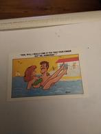 MAN TILT SEXY VROUW OP IN HET WATER. / QUIP, Ophalen of Verzenden, Voor 1920, Overige thema's