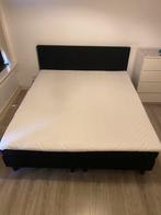 Tweeperdoons bed 180x200(boxspring), Ophalen, Zwart, Tweepersoons, Zo goed als nieuw