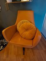 fauteuil, Huis en Inrichting, Ophalen, Minder dan 75 cm, Leer, Zo goed als nieuw