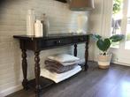Teakhouten sidetable te koop, Huis en Inrichting, Tafels | Sidetables, Ophalen, Gebruikt, 100 tot 150 cm, Teakhout