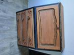 Gratis! Houten kast met lades en klep., Huis en Inrichting, Kasten | Ladekasten, Gebruikt, 100 tot 150 cm, Vintage, 50 tot 100 cm
