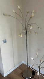 Staande meerlichts halogeen lamp, Huis en Inrichting, Lampen | Vloerlampen, Glas, 150 tot 200 cm, Gebruikt, Ophalen