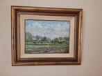 Schilderij natuur in Heeze in houten lijst, Antiek en Kunst, Kunst | Schilderijen | Klassiek, Ophalen