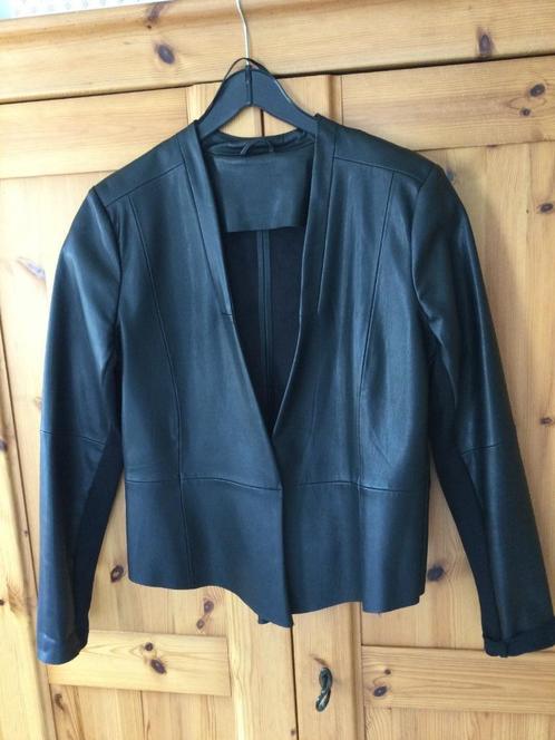 MS/mode lederlook  vestje/jasje voor binnen en buiten 42, Kleding | Dames, Jasjes, Kostuums en Pakken, Zo goed als nieuw, Jasje
