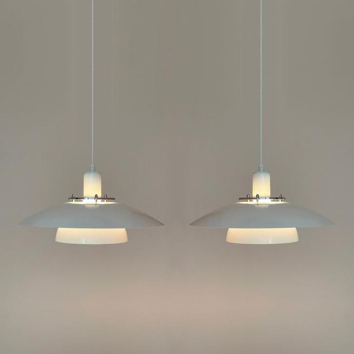 2 vintage LAMPEN Scandinavisch design schalenlamp Poulsen PH, Huis en Inrichting, Lampen | Hanglampen, Gebruikt, Minder dan 50 cm
