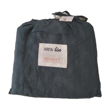 100% linnen hoeslaken 90x200 Stormblauw beschikbaar voor biedingen