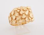 Zware brede 14 karaat Gouden Piet Piet Ring Herenring, Jw, 20 of groter, Verzenden, Heer