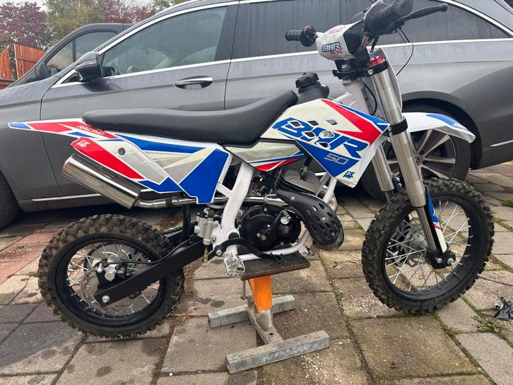BHR 50cc - crossmotor Zo Goed Als Nieuw!, Fietsen en Brommers, Brommers | Crossbrommers, Zo goed als nieuw, Overige merken, Ophalen