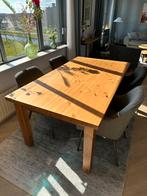 Grenenhout eettafel 100x200 cm, Huis en Inrichting, Tafels | Eettafels, Zo goed als nieuw, Vijf personen of meer, Grenenhout, Rechthoekig